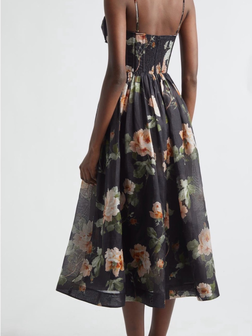 NWT Zimmermann Floral Corset Midi Dress - Size 2 (US 8) - Picture 2 of 8